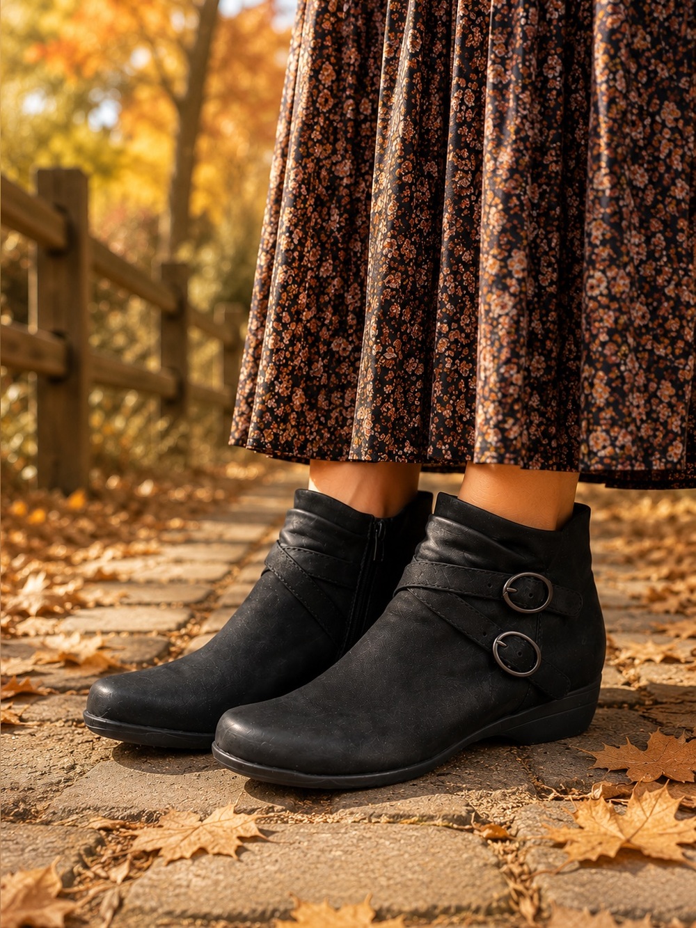 Dansko Faithe Black Leather Ankle Boots Buckle Booties 41 Size US 10.5 - 11